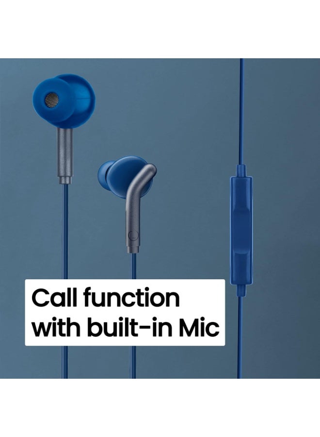 ZEBRONICS Bro 3.5Mm Wired in Ear Earphones, in-Line Mic, Deep Bass, 1.2M Strong and Long Lasting Cable, Light Weight, Compatible with Mobile | Tablet | Laptop (Blue) - Image 4